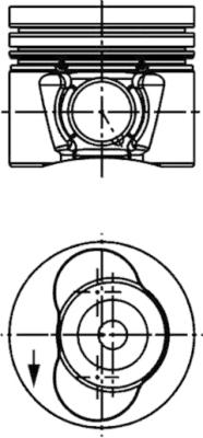 Поршень KOLBENSCHMIDT 40734620