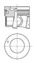 Поршень KOLBENSCHMIDT 41708600