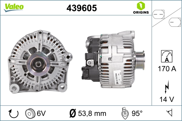 Генератор VALEO 439605