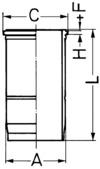 Гильза цилиндра KOLBENSCHMIDT 89427110