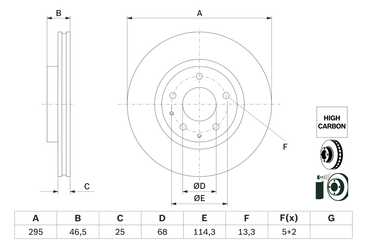 Тормозной диск BOSCH 0 986 479 H23