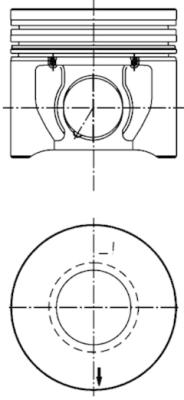 Поршень KOLBENSCHMIDT 40171610