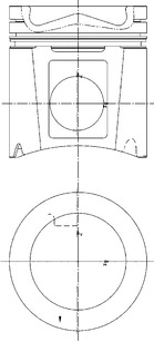 Поршень KOLBENSCHMIDT 97411700