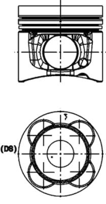 Поршень KOLBENSCHMIDT 40476600