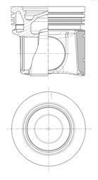 Поршень KOLBENSCHMIDT 41013600