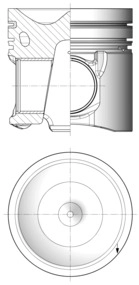 Поршень KOLBENSCHMIDT 40726600