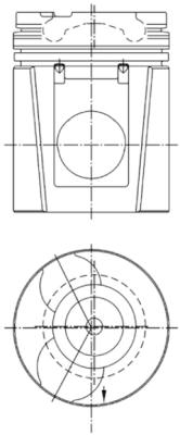Поршень KOLBENSCHMIDT 99748600