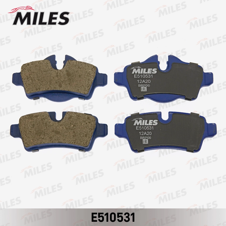 Комплект тормозных колодок дисковый тормоз MILES E510531
