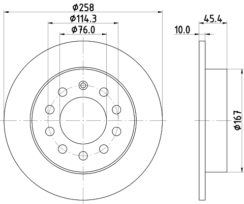 Тормозной диск HELLA/BEHR/PAGID 8DD 355 114-531