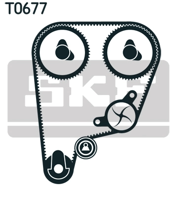 Комплект ремня грм SKF VKMA 93002
