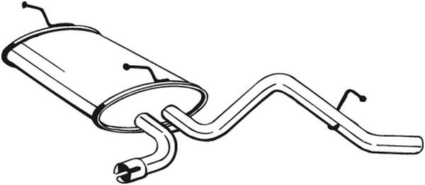 Глушитель выхлопных газов конечный BOSAL 141-007