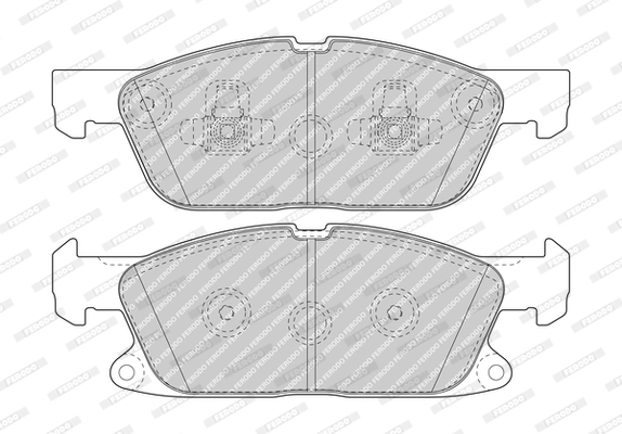 Комплект тормозных колодок дисковый тормоз premier eco friction FERODO FDB5087