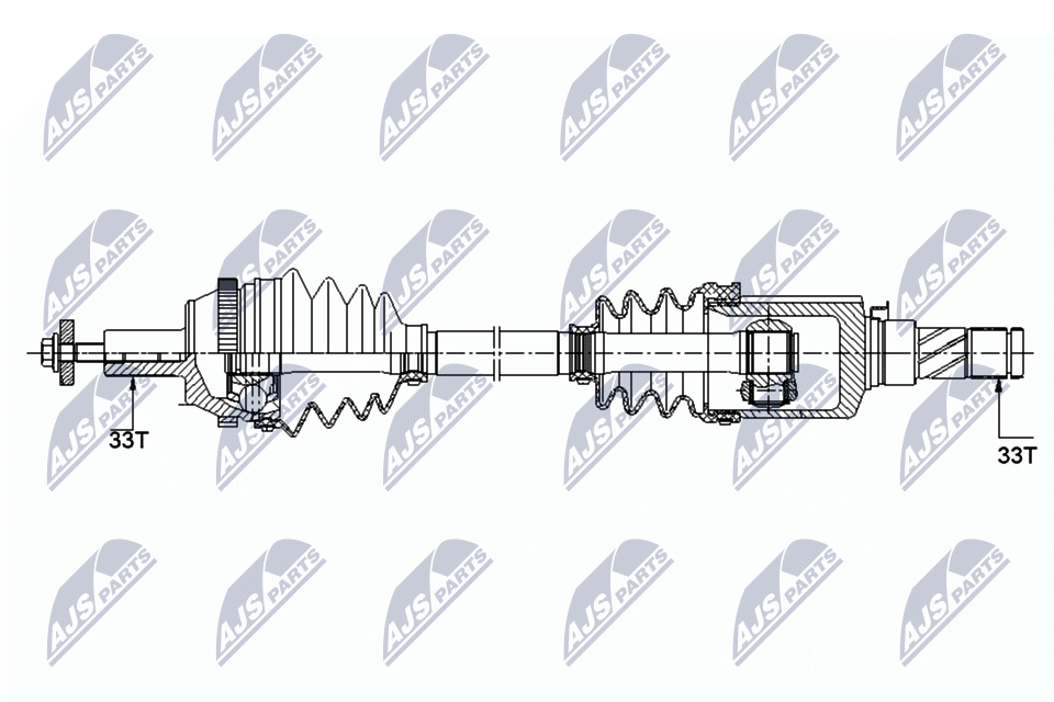Приводной вал NTY NPW-ME-120