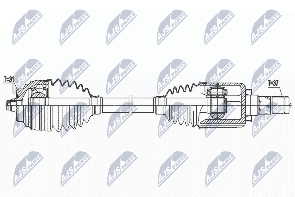 Приводной вал NTY NPW-BM-166