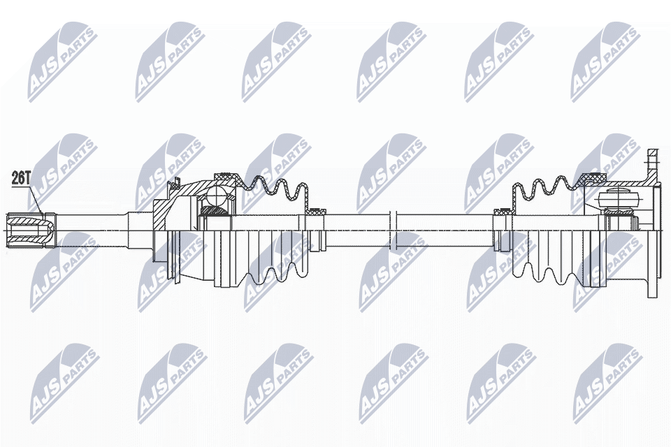 Приводной вал NTY NPW-SU-056