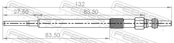 Свеча накаливания FEBEST 22642-001