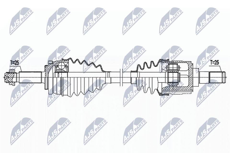 Приводной вал NTY NPW-HY-618