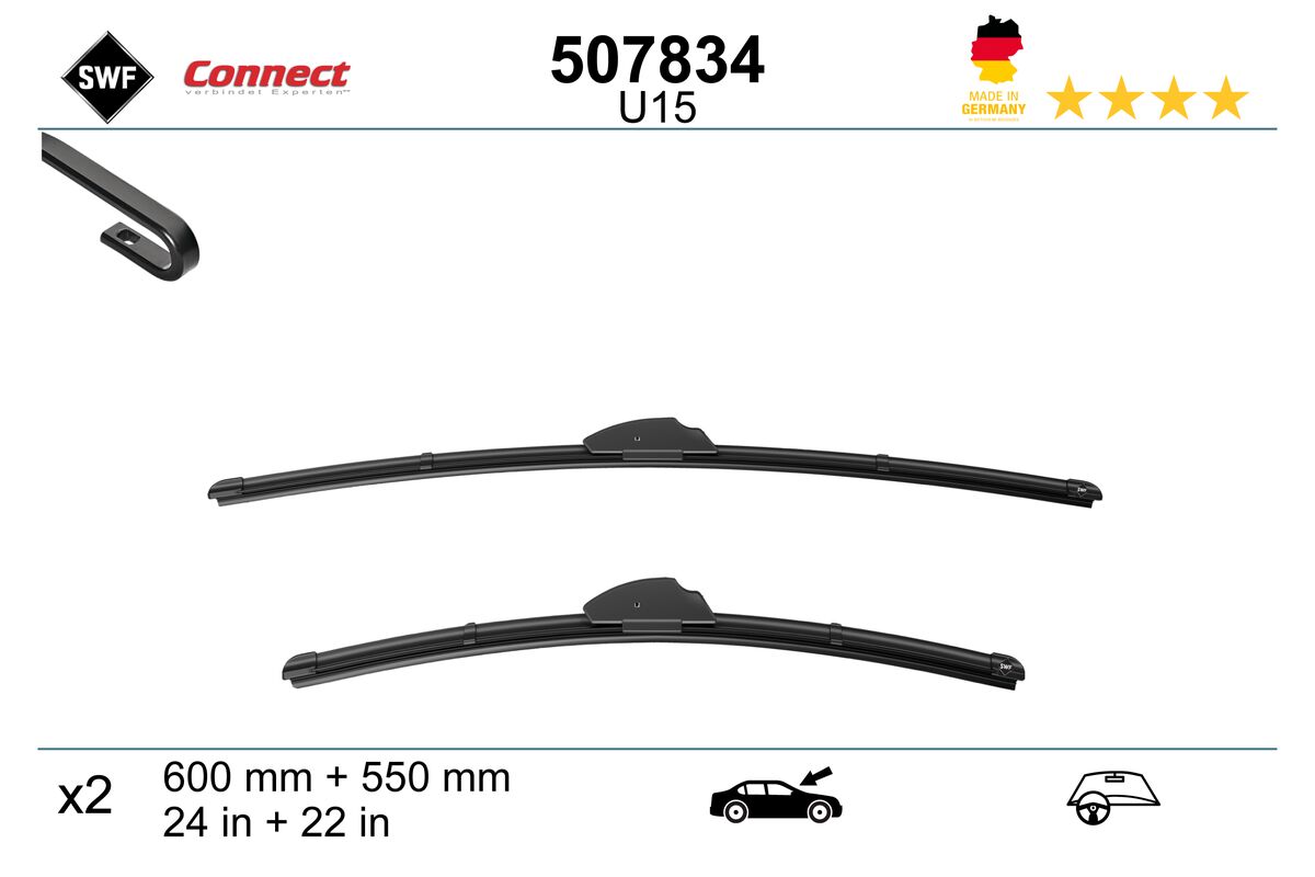 Щетка стеклоочистителя connect made in germany SWF 507834
