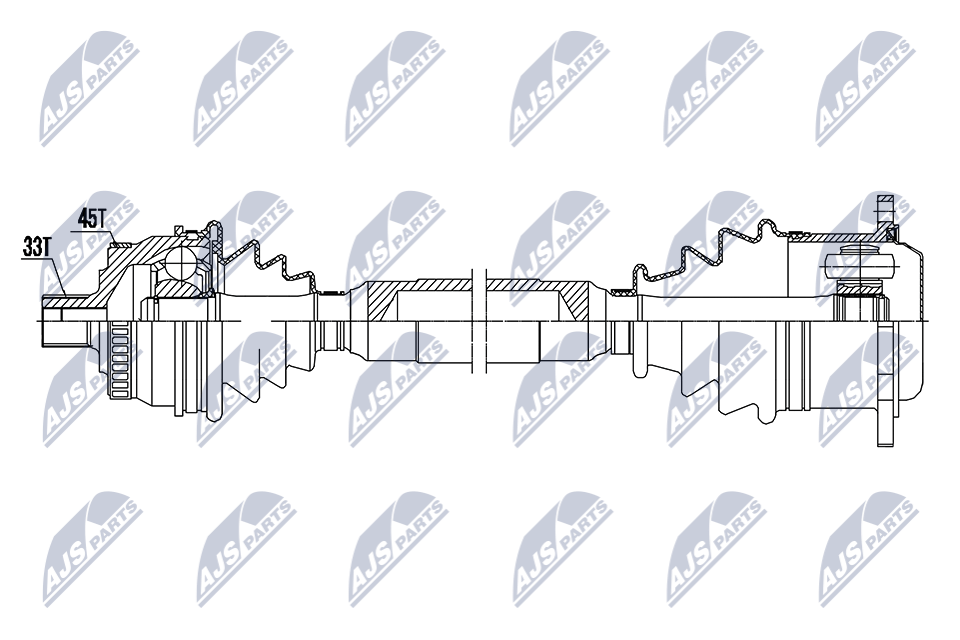 Приводной вал NTY NPW-AU-061