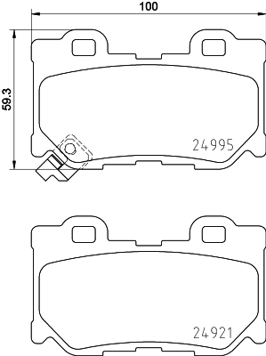 Автозапчасть HELLA/BEHR/PAGID 8DB 355 015-421