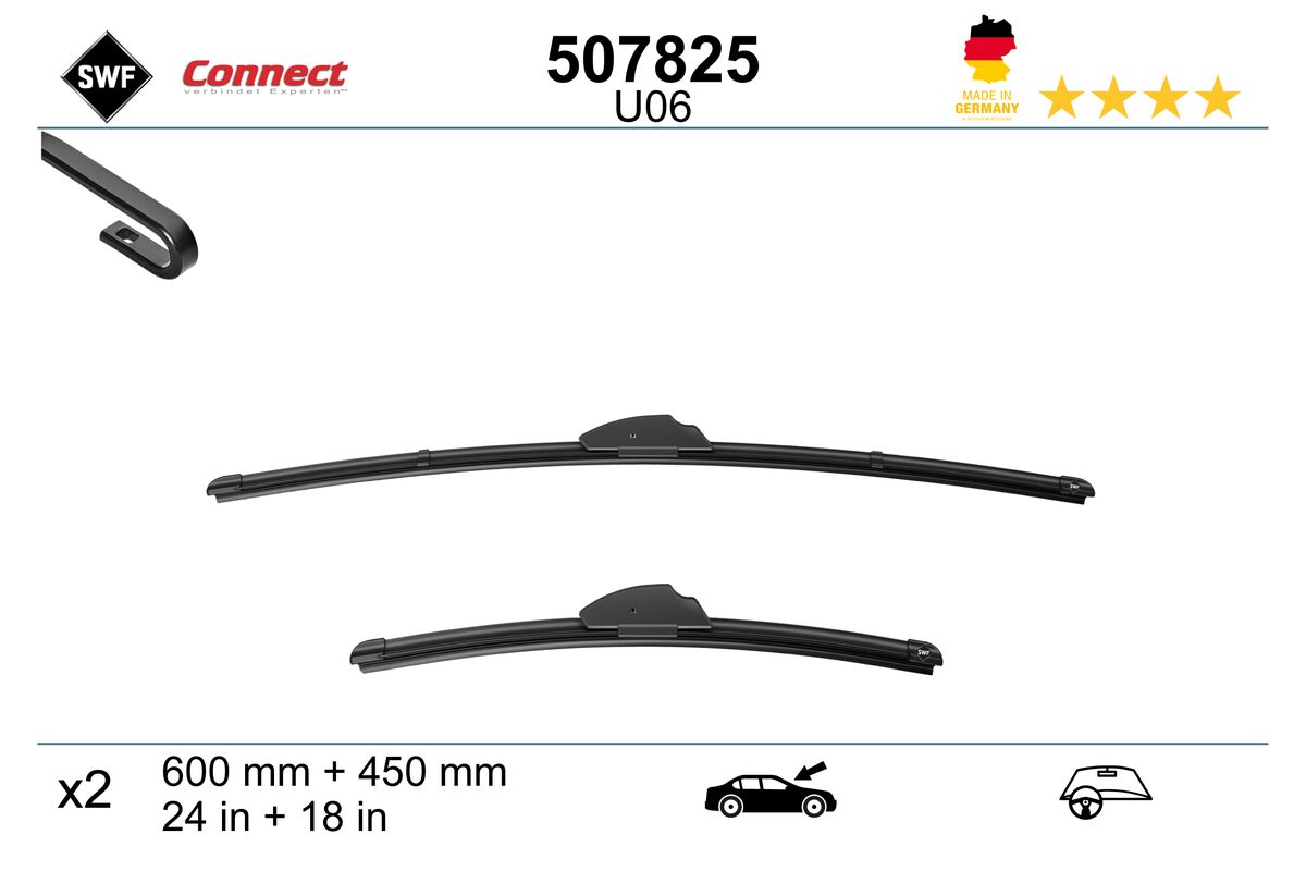 Щетка стеклоочистителя connect made in germany SWF 507825