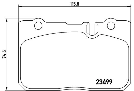 Комплект дисковых тормозных колодок BREMBO P 83 039