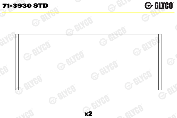 Шатунный подшипник GLYCO 71-3930 STD