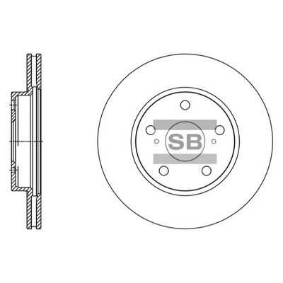 Тормозной диск HI-Q SD4604