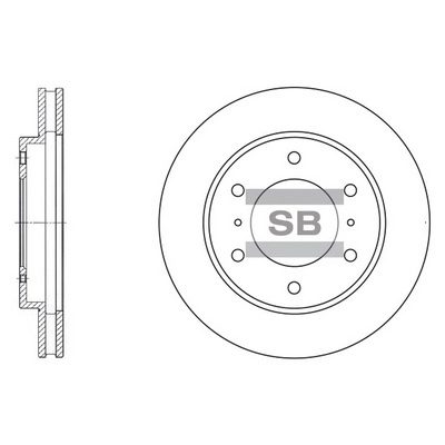Тормозной диск передний HI-Q SD4306