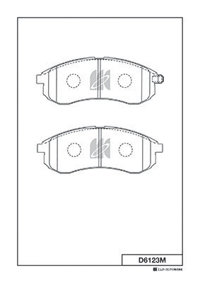 Тормозные колодки дисковые MK KASHIYAMA D6123M