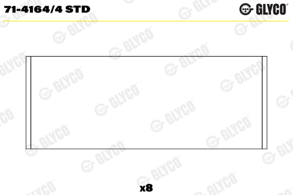 Шатунный подшипник GLYCO 71-4164/4 STD