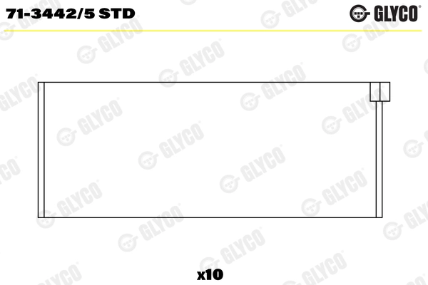 Шатунный подшипник GLYCO 71-3442/5 STD