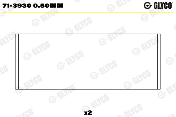 Шатунный подшипник GLYCO 71-3930 0.50MM