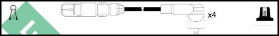 Комплект проводов зажигания TRW LUC5025