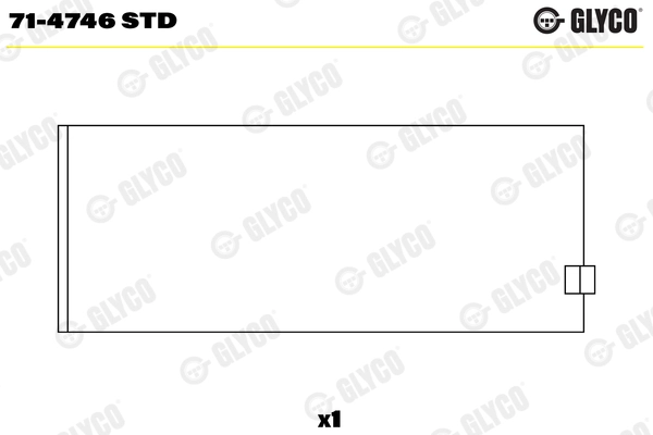 Вкладыши двигателя GLYCO 71-4746 STD