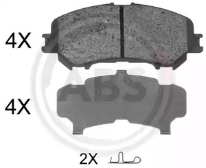 Тормозные колодки A.B.S. 35045