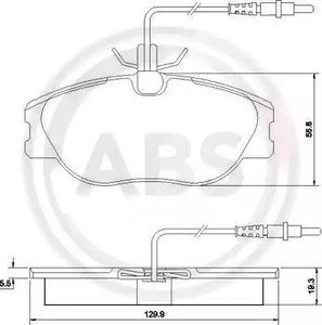 Колодки тормозные A.B.S. 36899