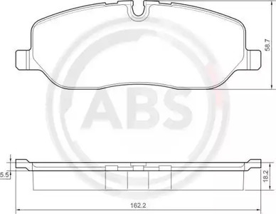 Колодки тормозные A.B.S. 37501