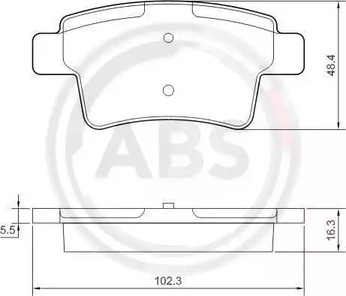 Колодки тормозные A.B.S. 37597