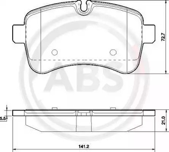 Тормозные колодки A.B.S. 37630