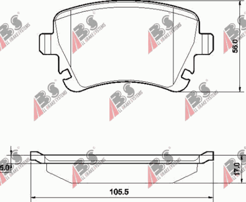 Тормозные колодки A.B.S. 37411
