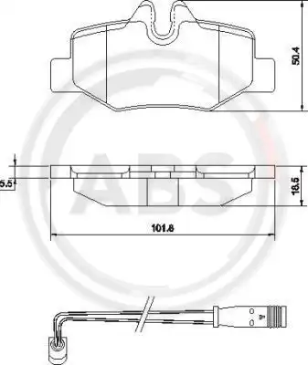 Тормозные колодки A.B.S. 37450