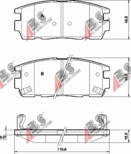 Тормозные колодки A.B.S. 37583