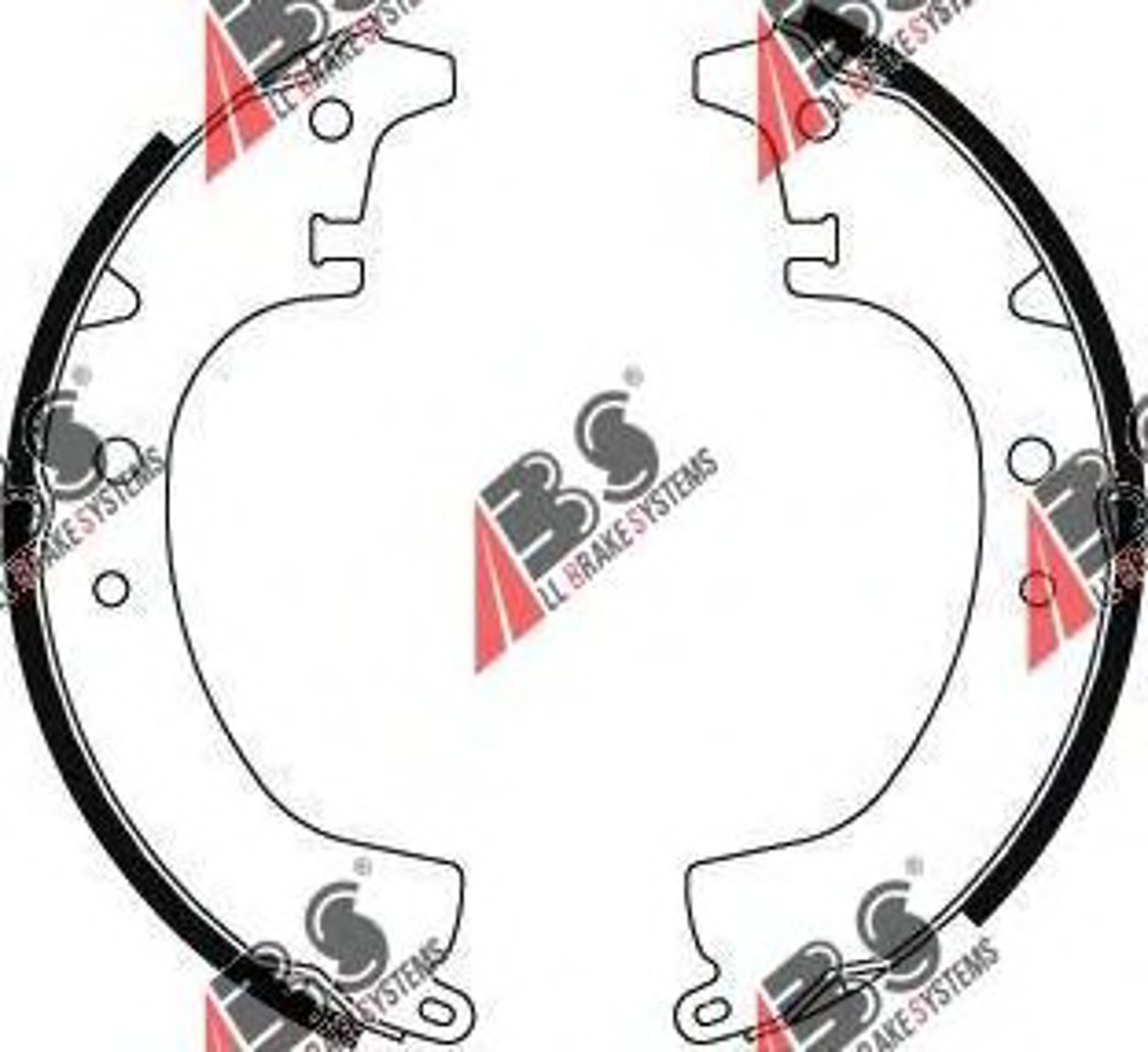 Комплект тормозных колодок A.B.S. 8512