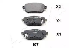 Колодки тормозные ASHIKA 51-01-107