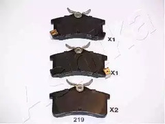 Колодки тормозные дисковые ASHIKA 51-02-219