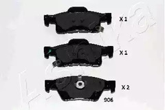 Колодки тормозные дисковые ASHIKA 51-09-906