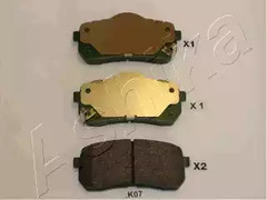 Колодки тормозные дисковые ASHIKA 51-0K-K07
