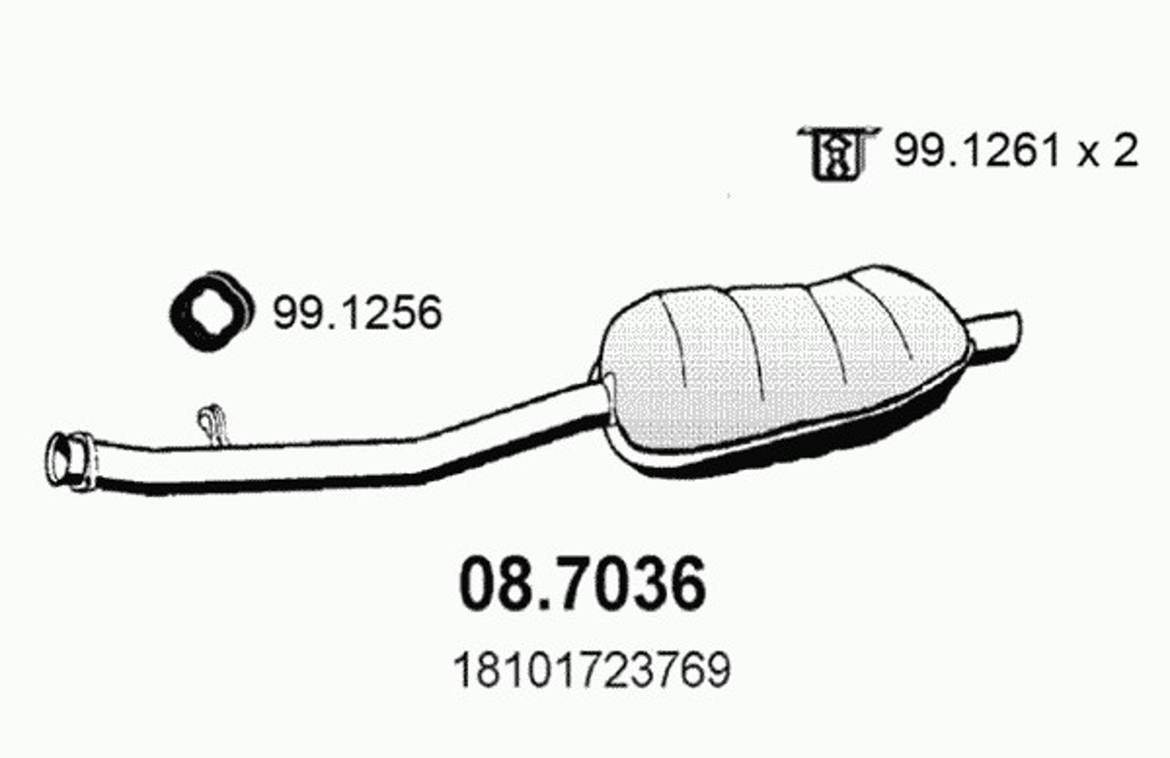 Глушитель ASSO 08.7036