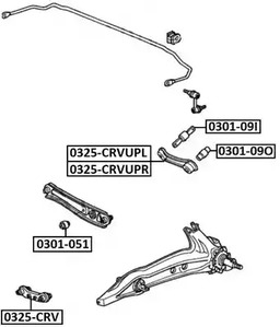Тяга подвески ASVA 0325-CRV